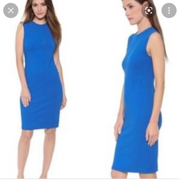 Vince Ponte sleeveless blue shift dress Size S - Picture 1 of 6